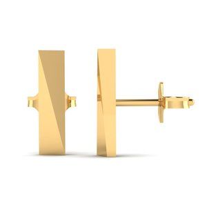 Flex Stud Earrings - 14K Gold Vermeil